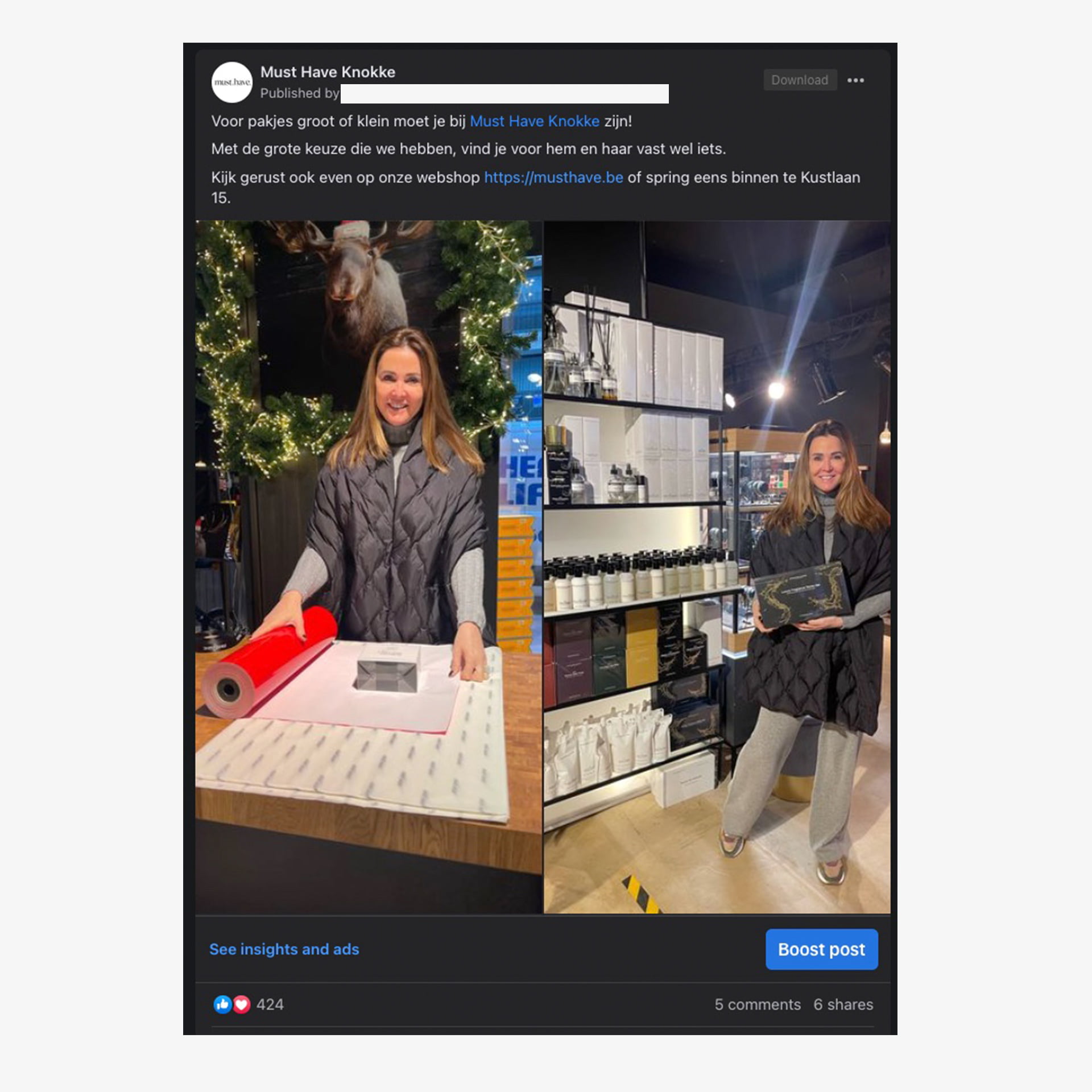 Facebook advertentie