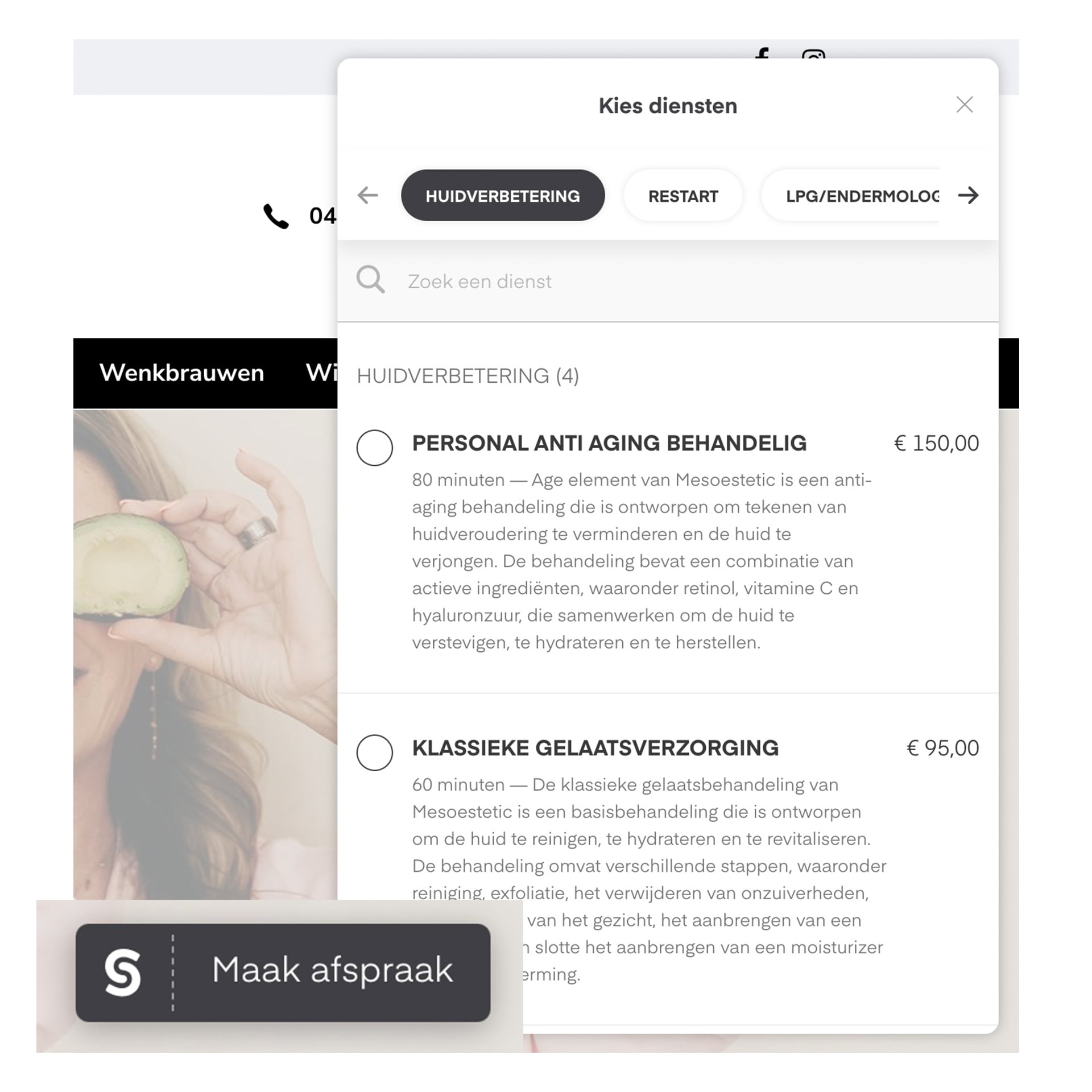 Salonized integratie website KNEET Salonized