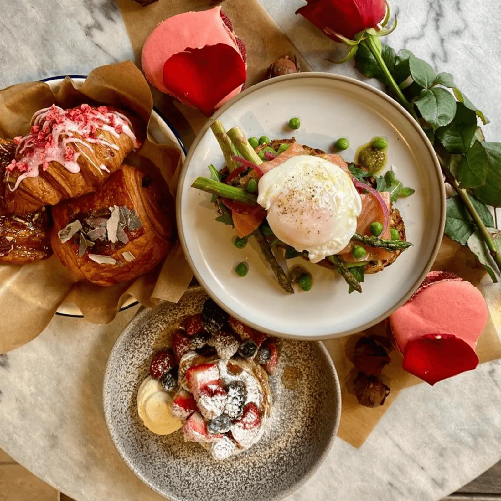 Brunchgerechten van Marie-Rose Bakery Café